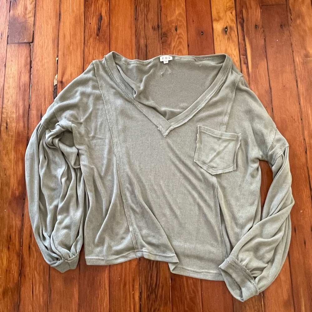Plus long sleeve top